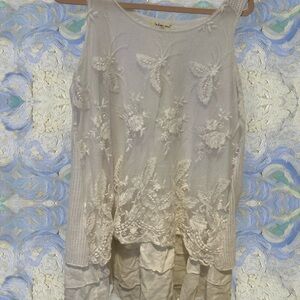 Sleeveless Lace Top